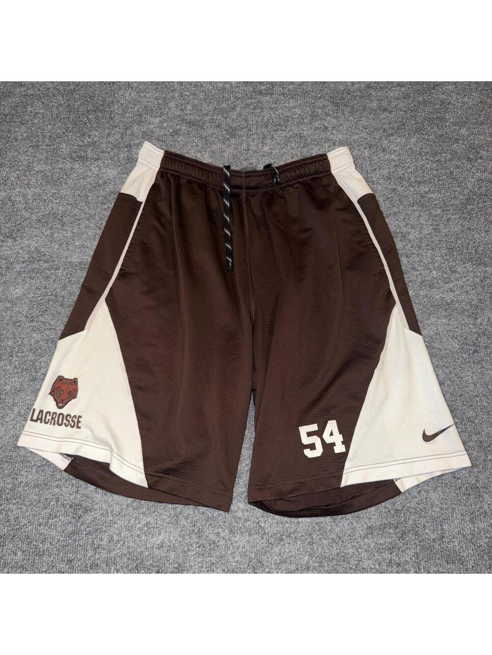 Nike Brown University Lacrosse Athletic Shorts Mens XL VTG Y2K 90s Rare Team